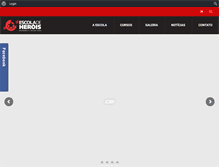 Tablet Screenshot of escoladeherois.com